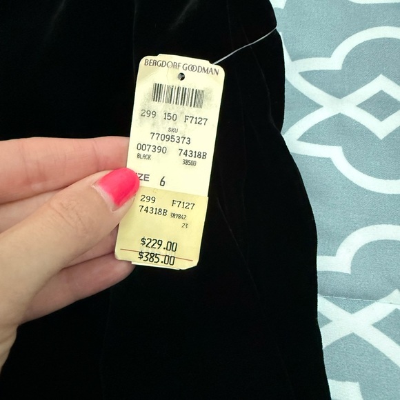 NWT Diane Von Furstenberg Elisano Asymmetrical velvet bubble dress - Picture 4 of 4